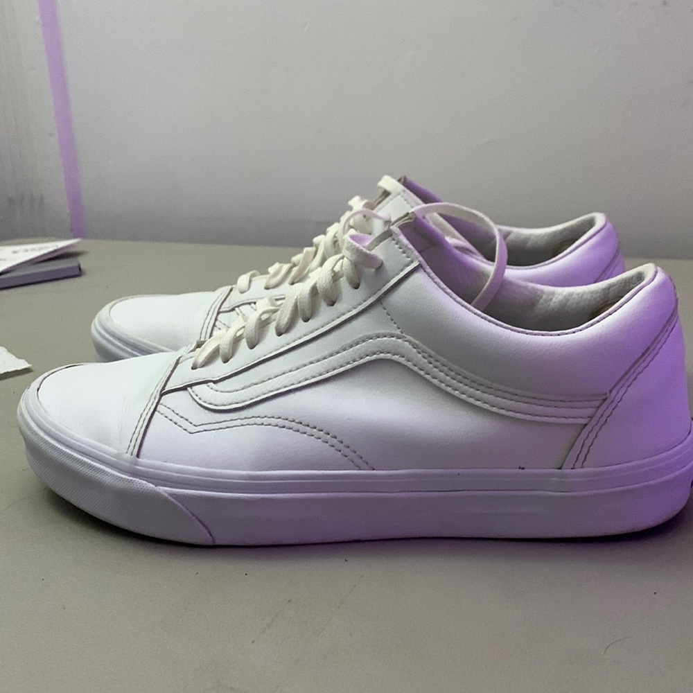 COPY - Vans white all leather shoes